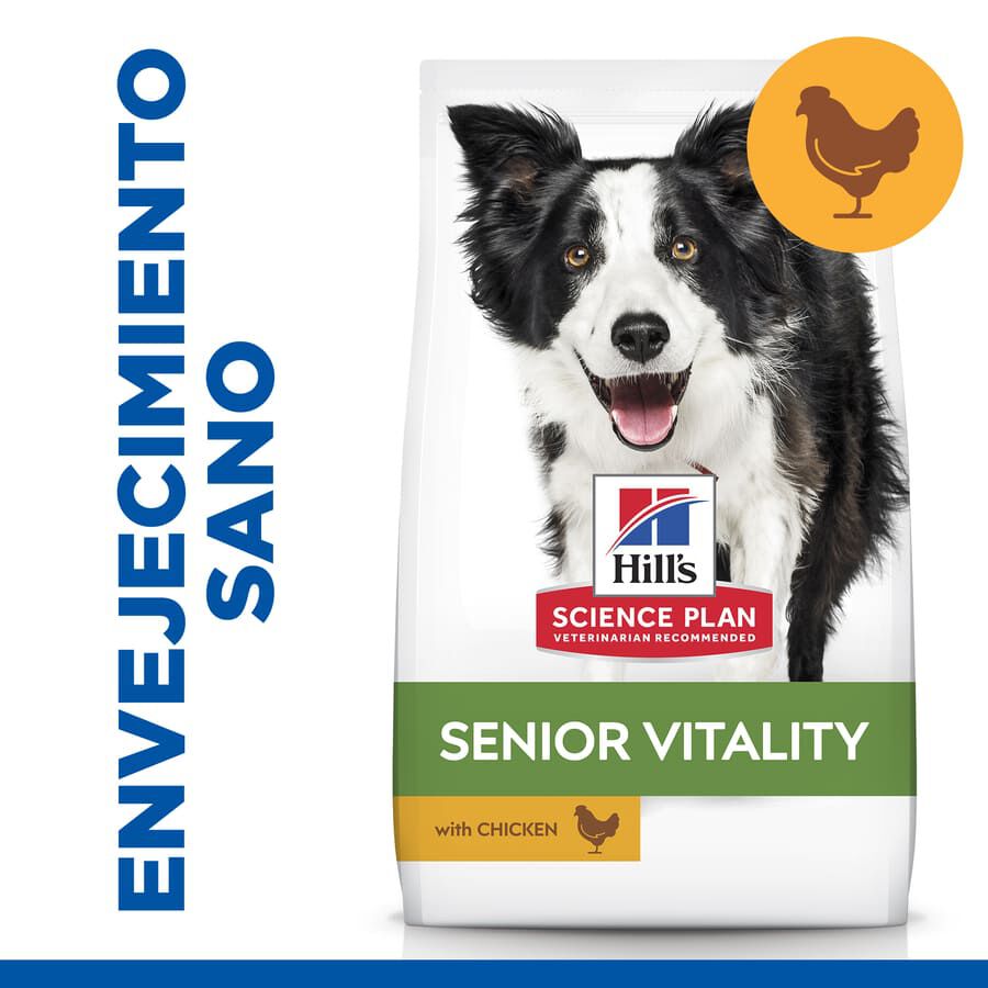 Hill's Medium Adult Science Plan Youthful Vitality Frango ra&ccedil;&atilde;o para c&atilde;es, , large Imagem n&uacute;mero 2
